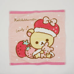 2016 Pastel Pink Ichigo Korilakkuma Towel - Everyone is a Strawberry Korilakkuma - Rilakkuma